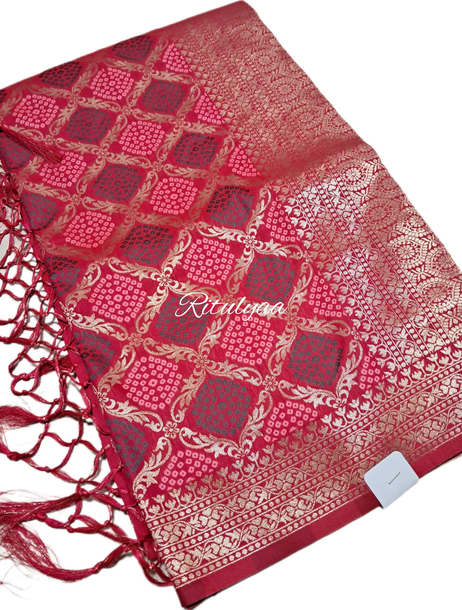 Patola Design Silk Saree view 2