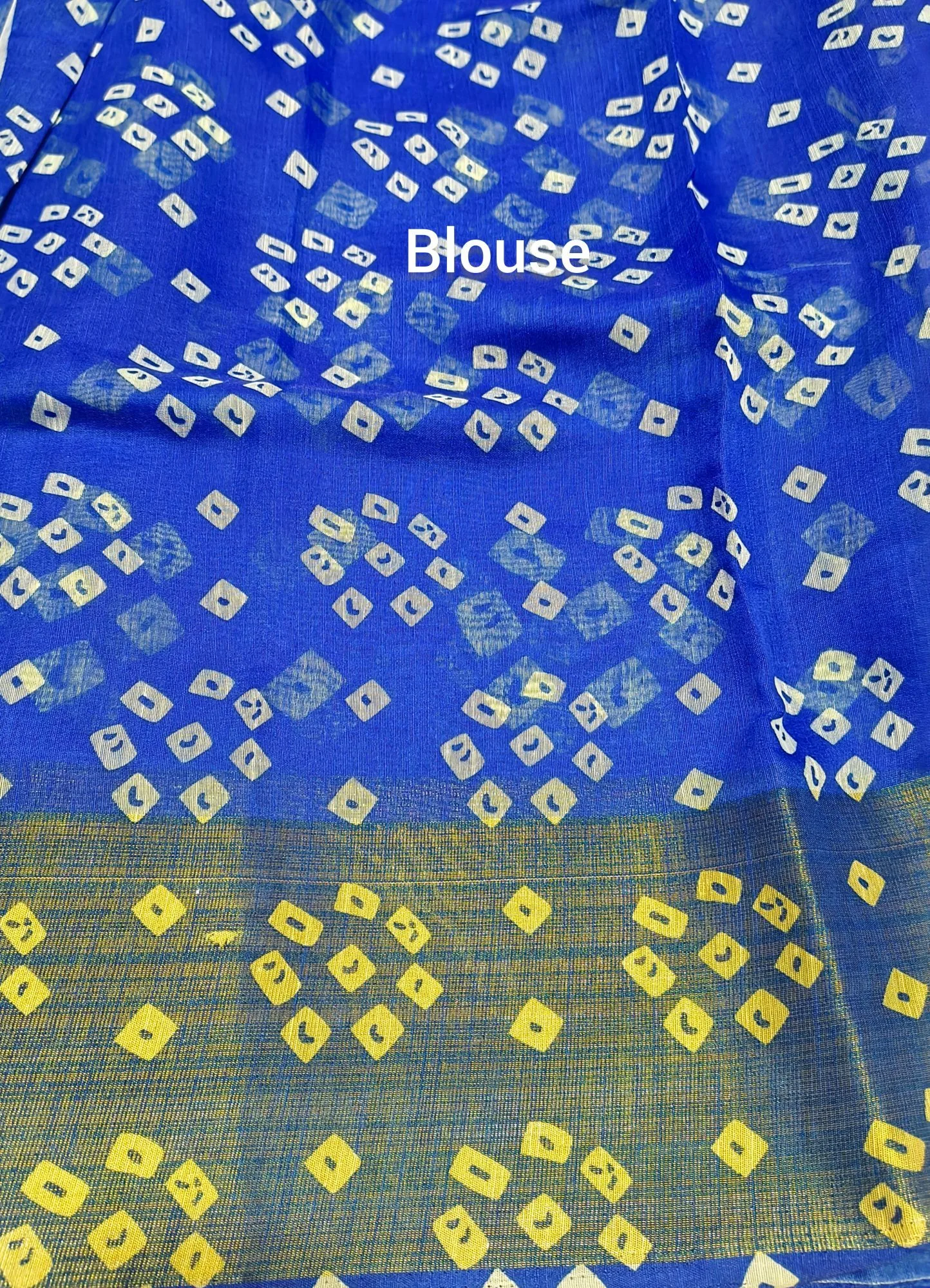 Bandhej Print Saree view 6