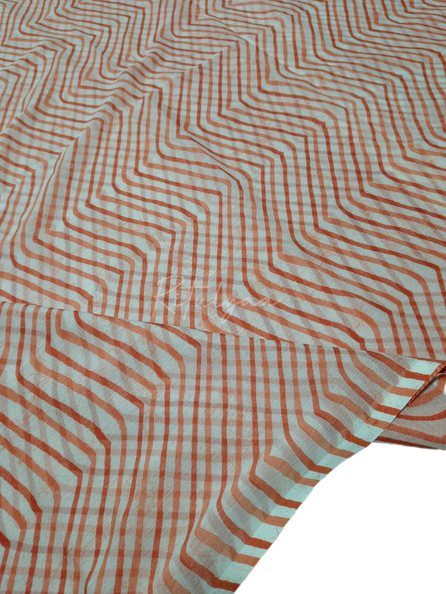 Leheriya Print Chiffon Saree view 2
