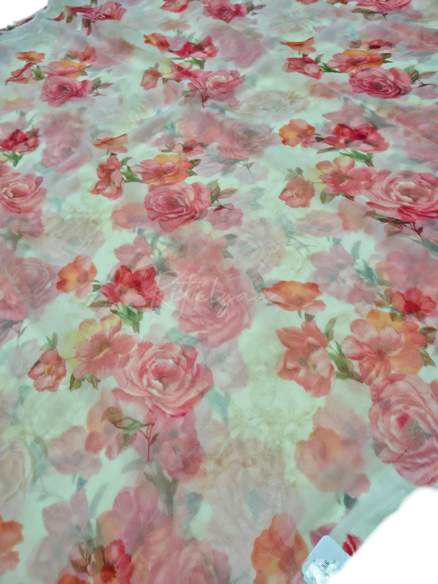 Printed Georgette Saree view 2