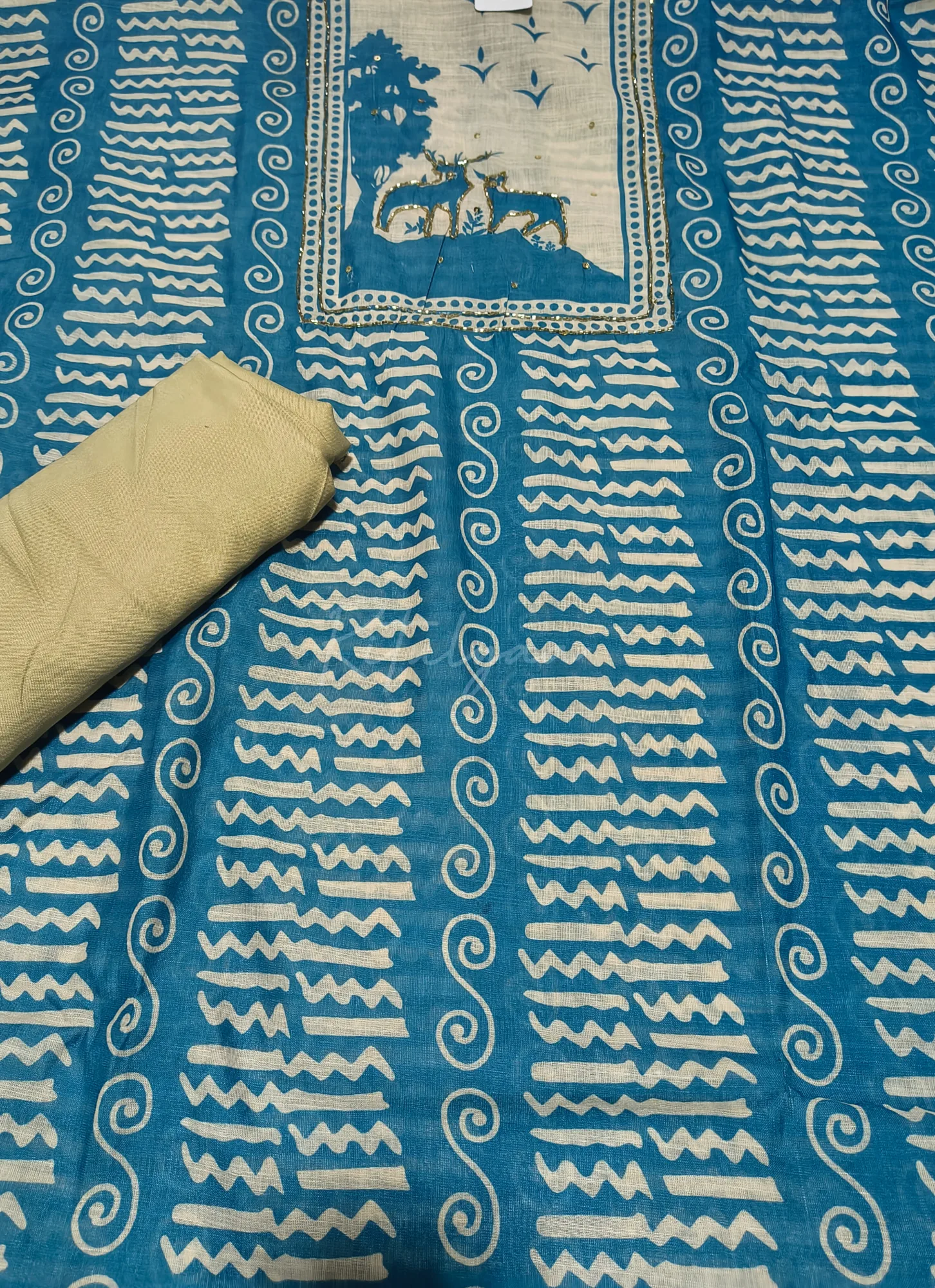 Printed Soft Cotton Suit view 3