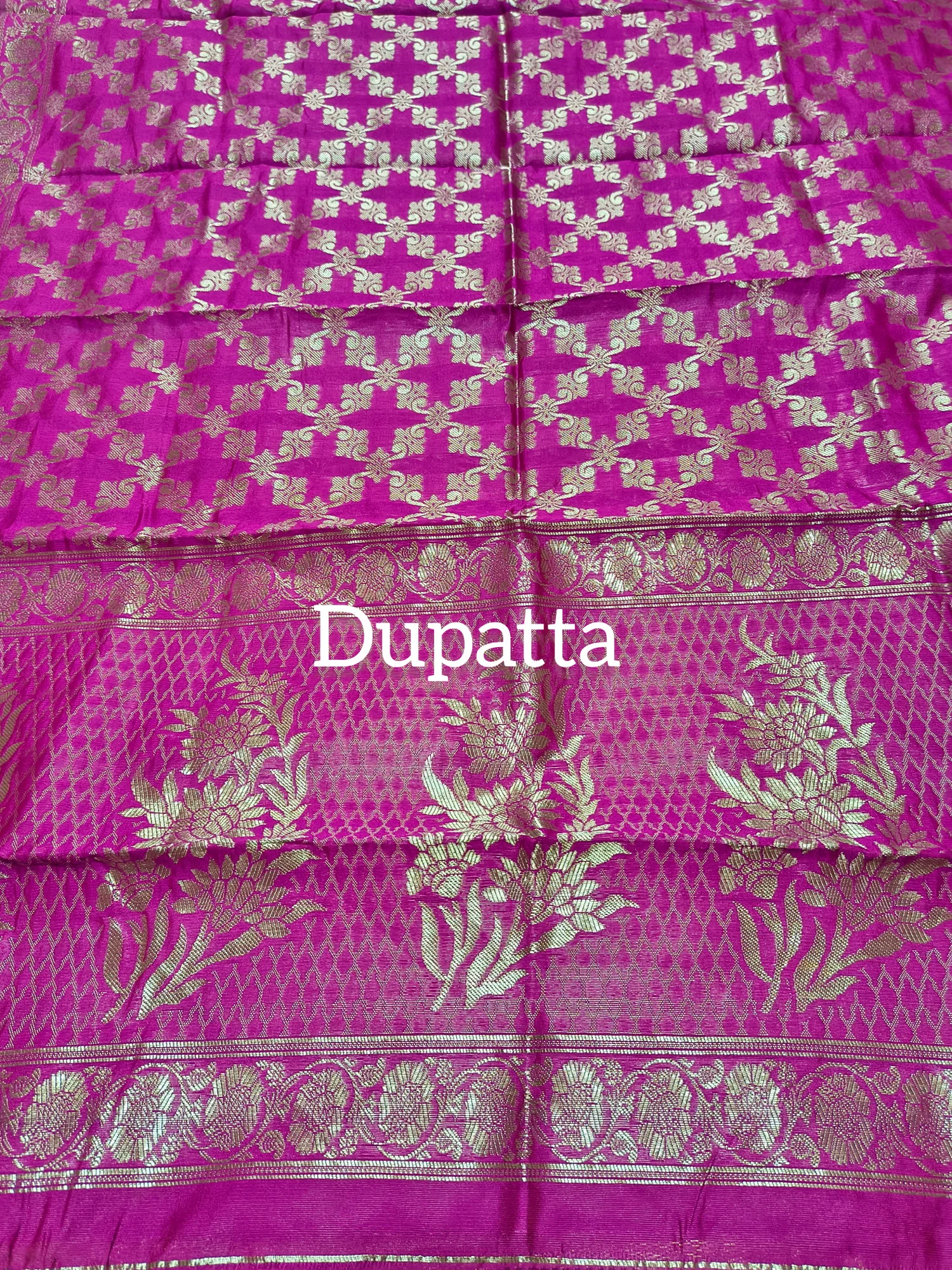 Gota Patti Work Allover Zari Weaving Suit view 12