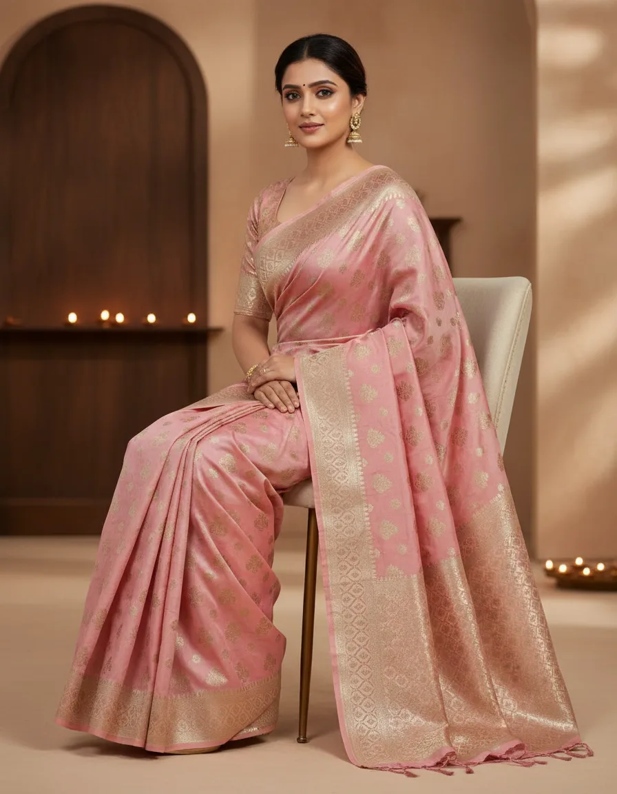 Allover Zari Silk Saree