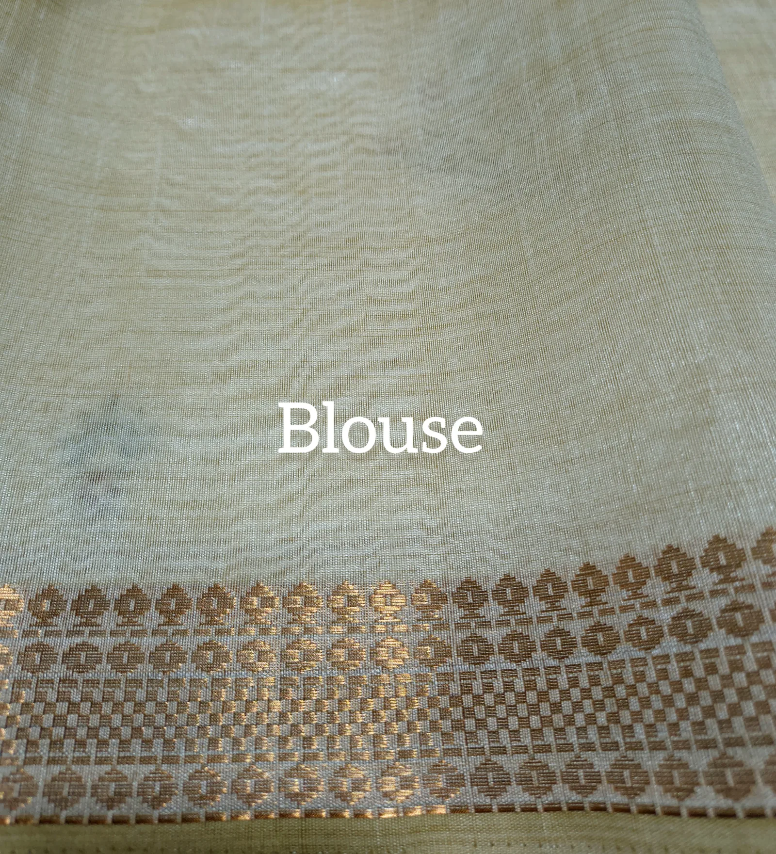 Embroidered Semi Tussar Saree view 6