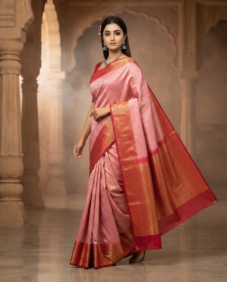 Silk Allover Zari Saree