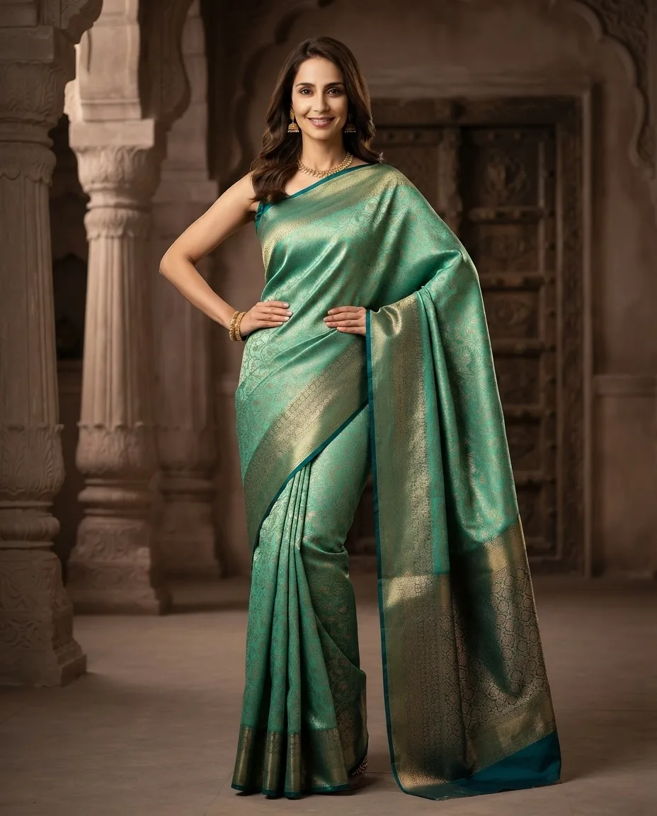 Allover Zari Silk Saree
