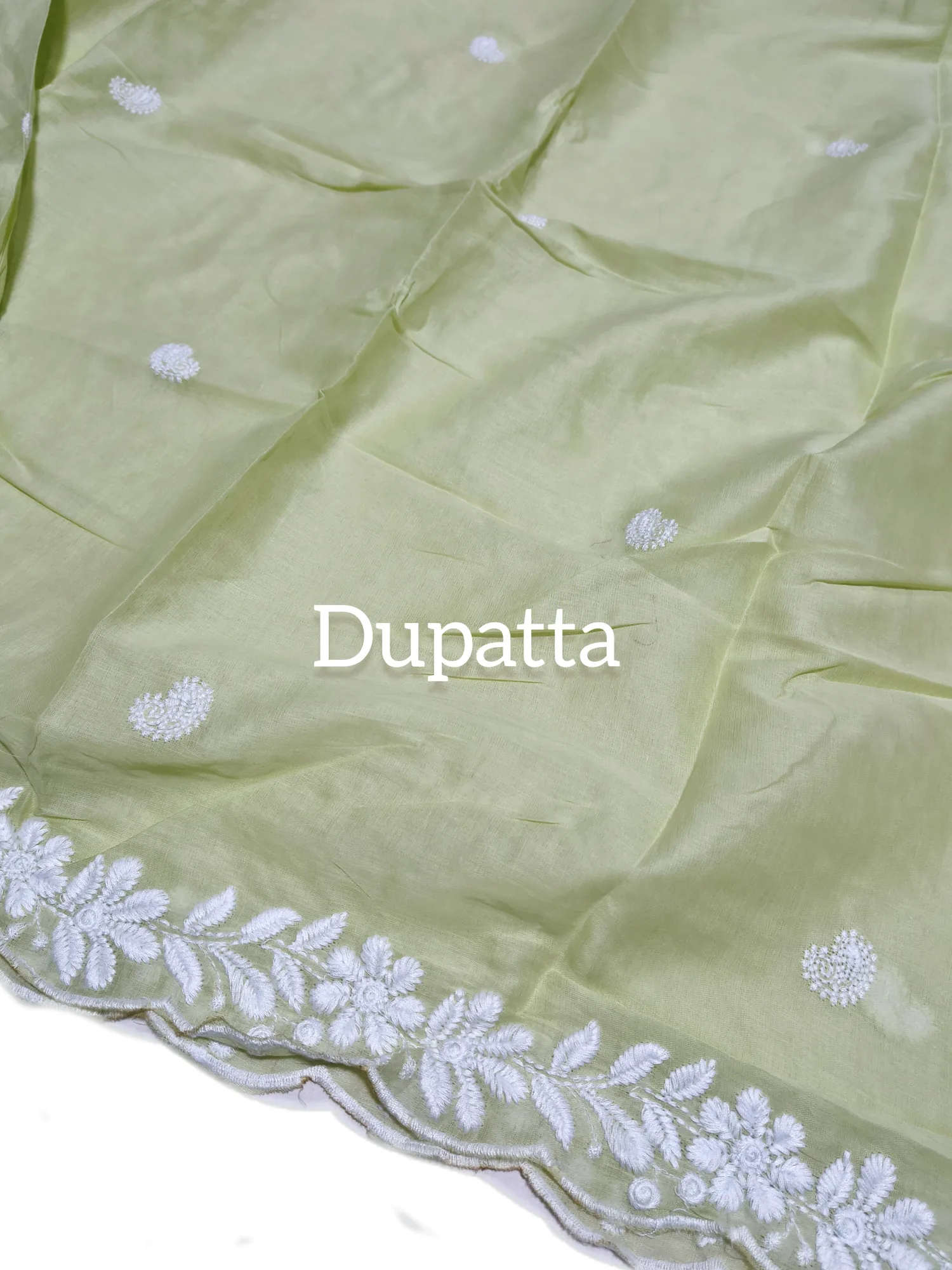 Pure Cotton Chikankari Work Suit view 4