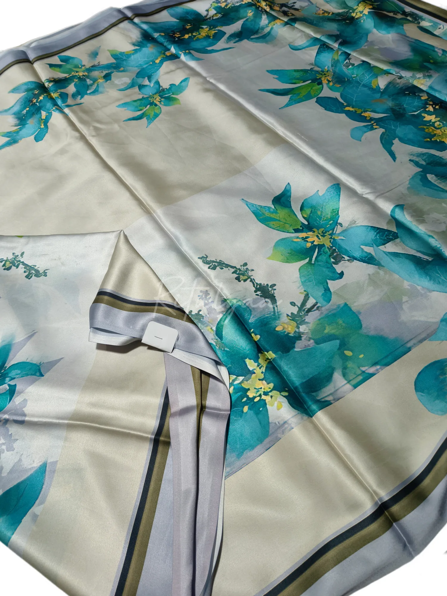 Digital Printe Satin Silk Saree view 3