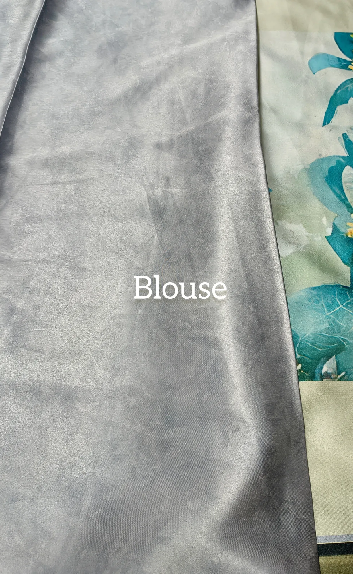 Digital Printe Satin Silk Saree view 4