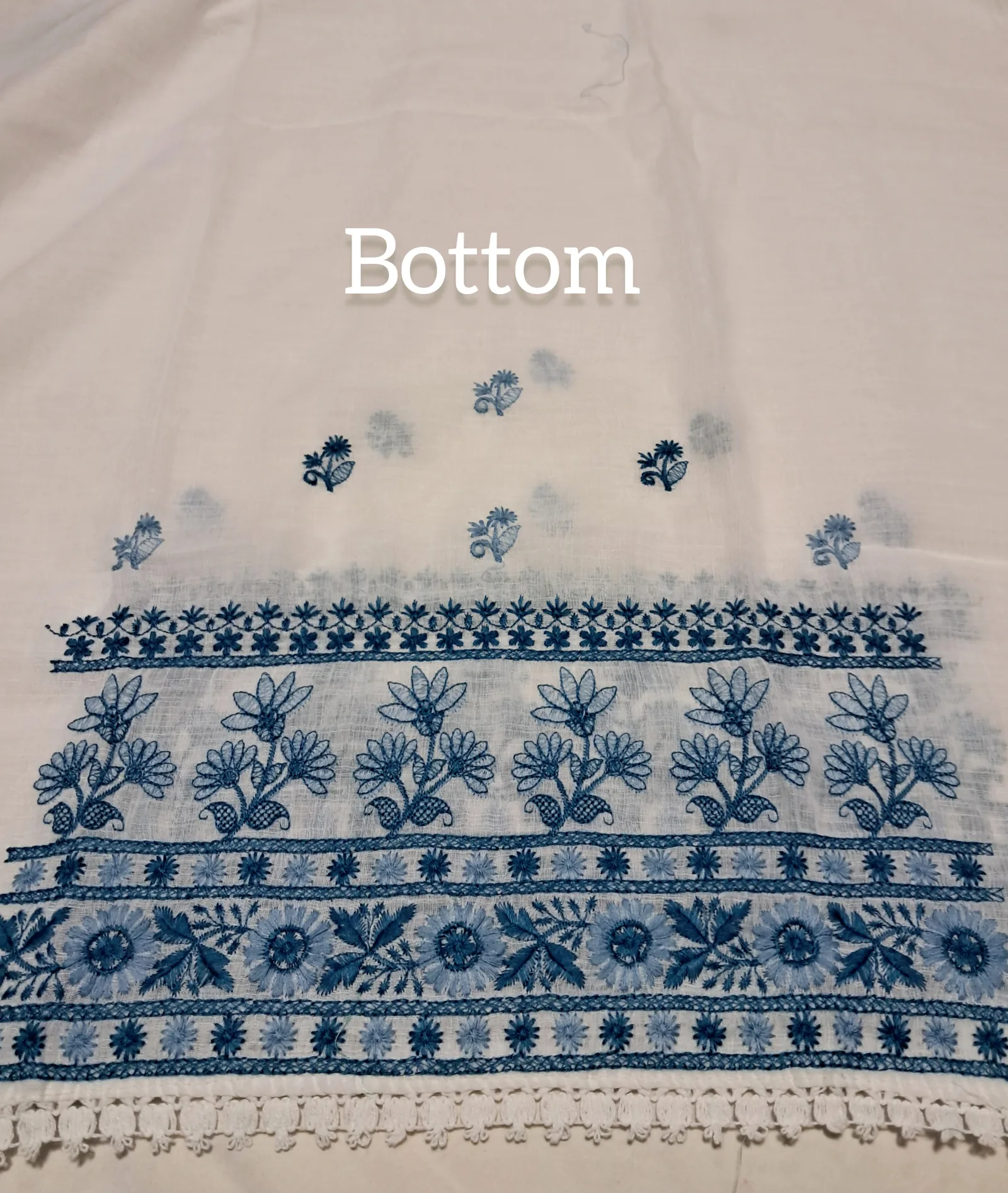 Linen Cotton Embroidered Suit view 5