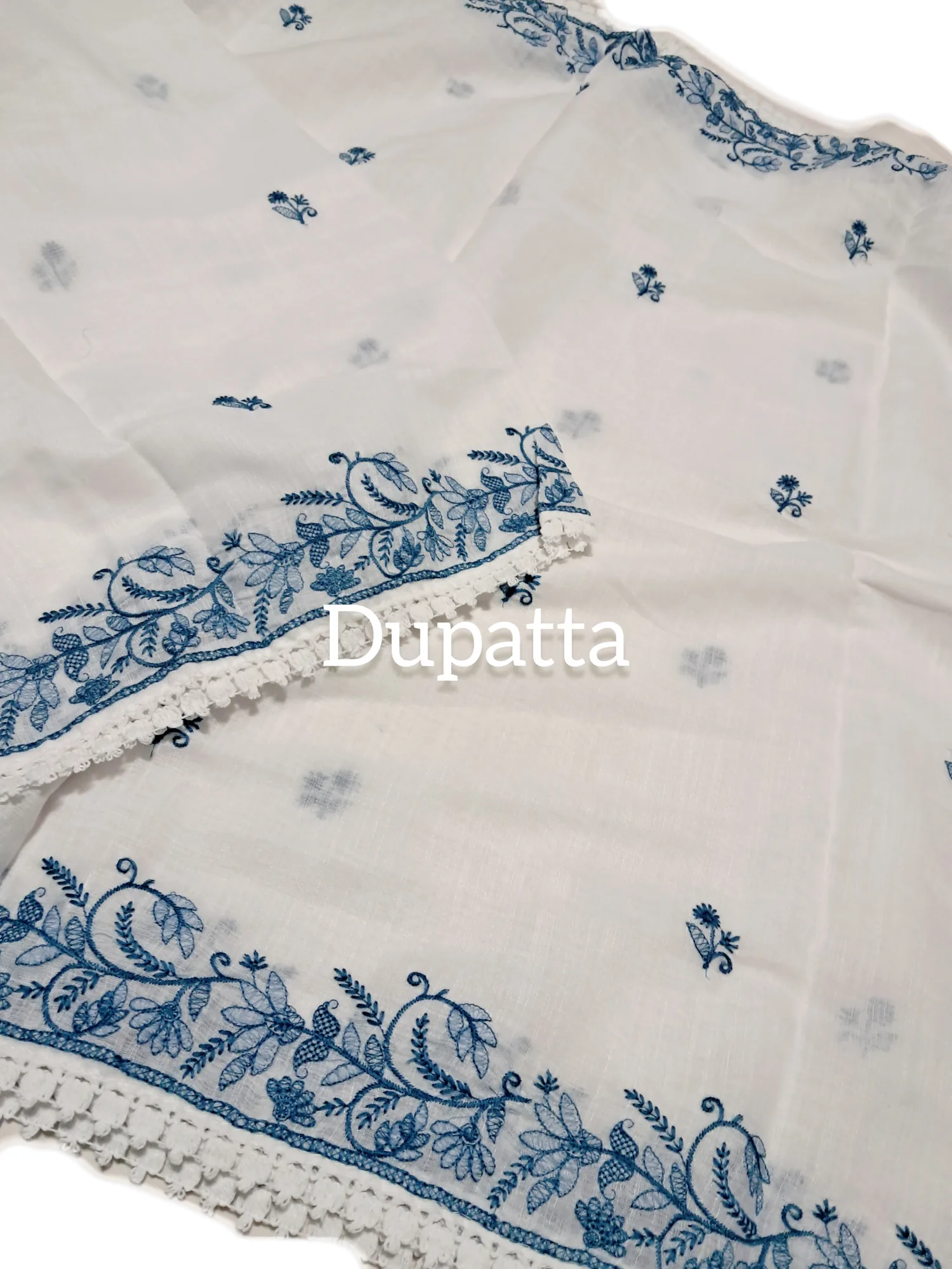Linen Cotton Embroidered Suit view 6