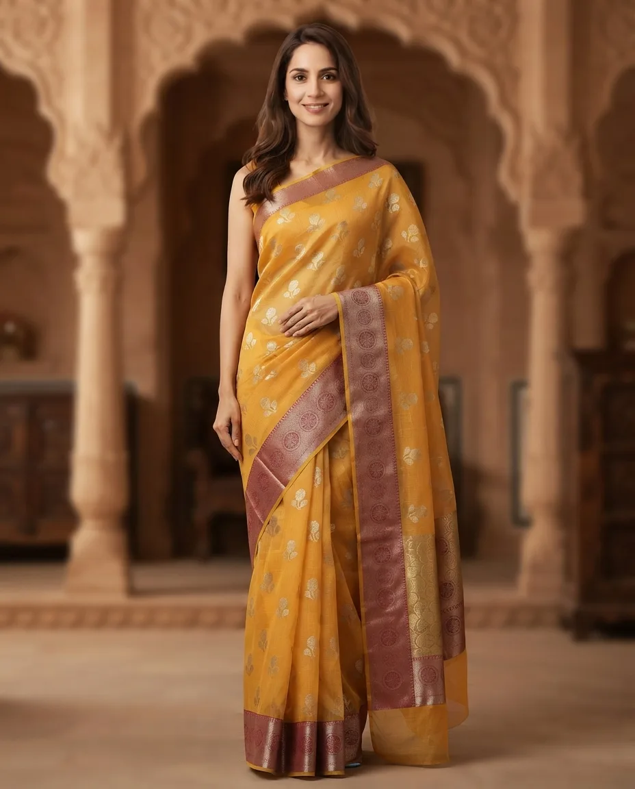 Premium Cotton Kota Doria Saree