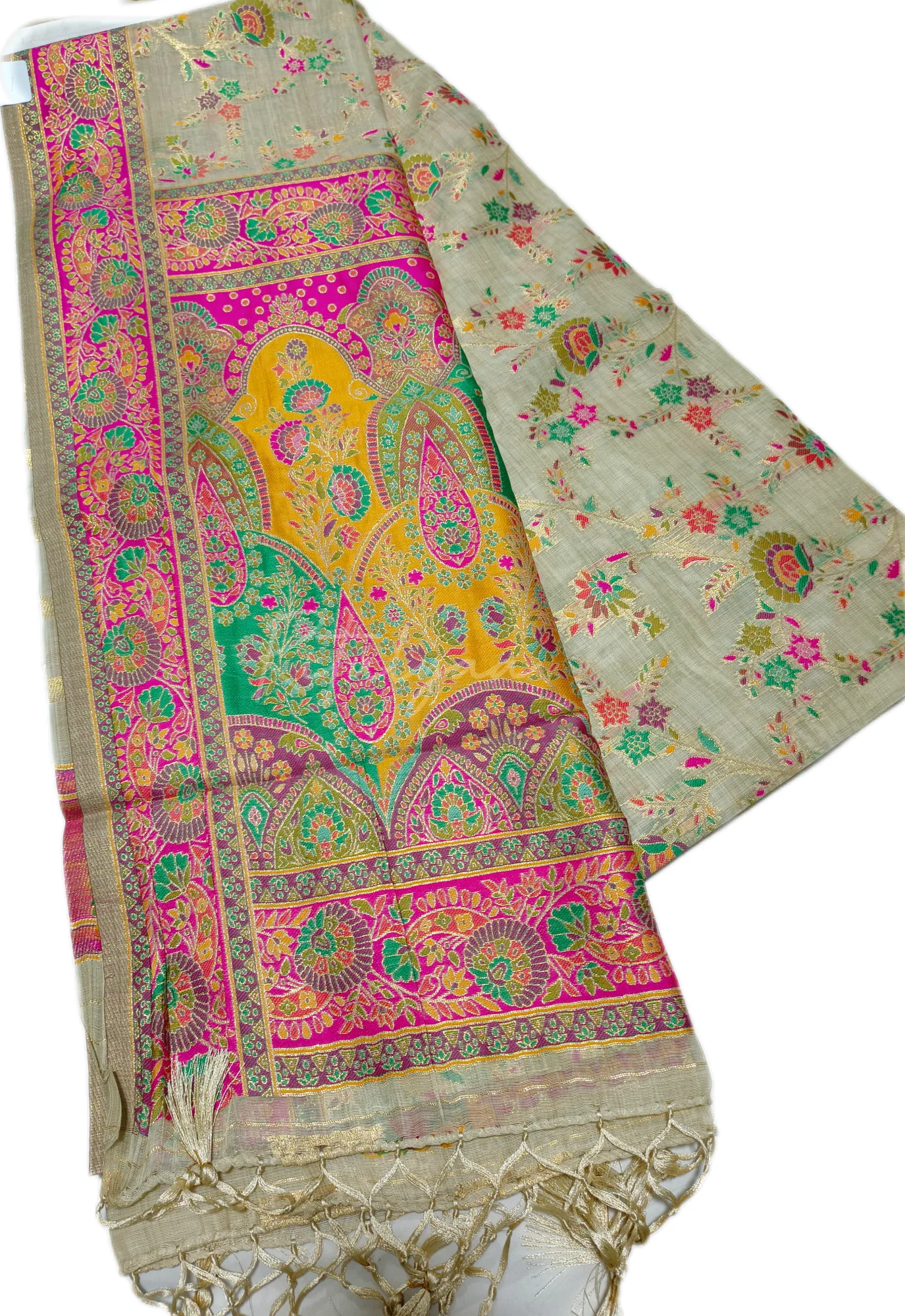 Premium Meenakari Work Saree view 2