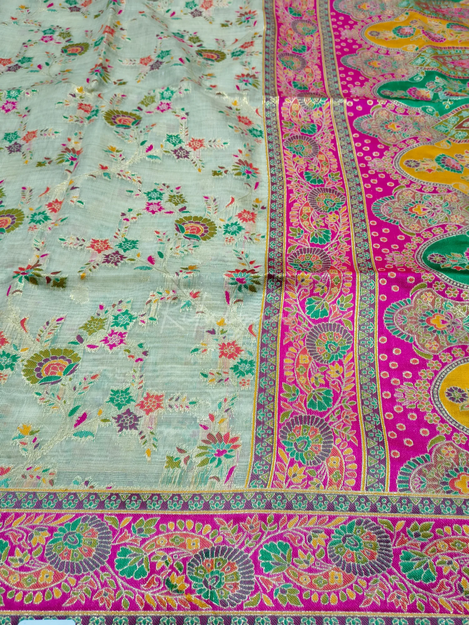 Premium Meenakari Work Saree view 4