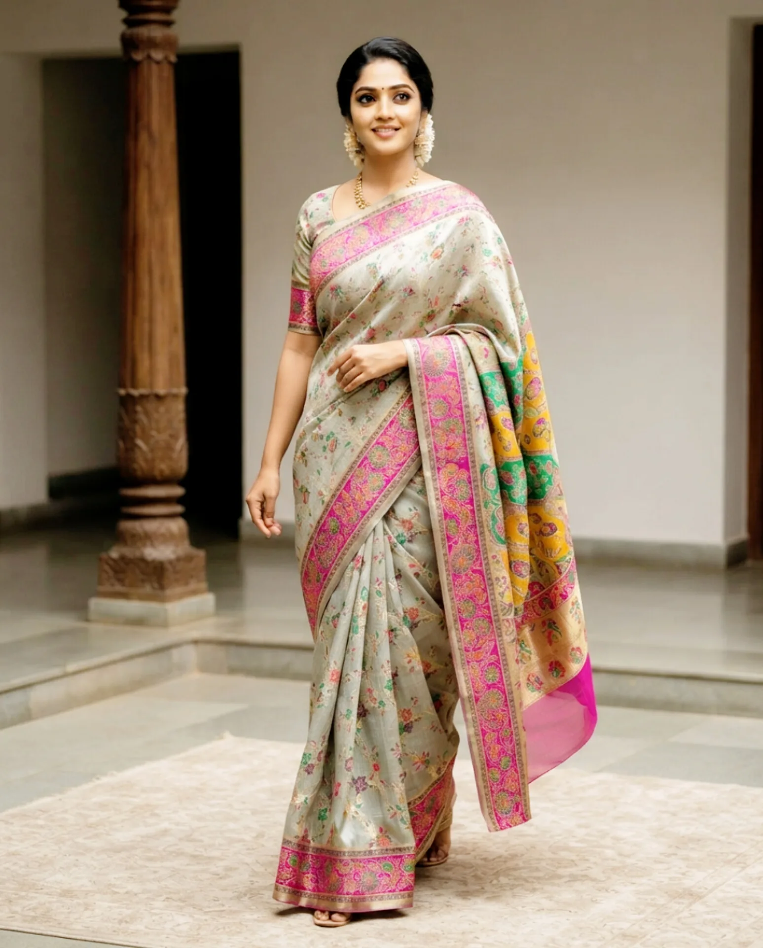 Premium Meenakari Work Saree