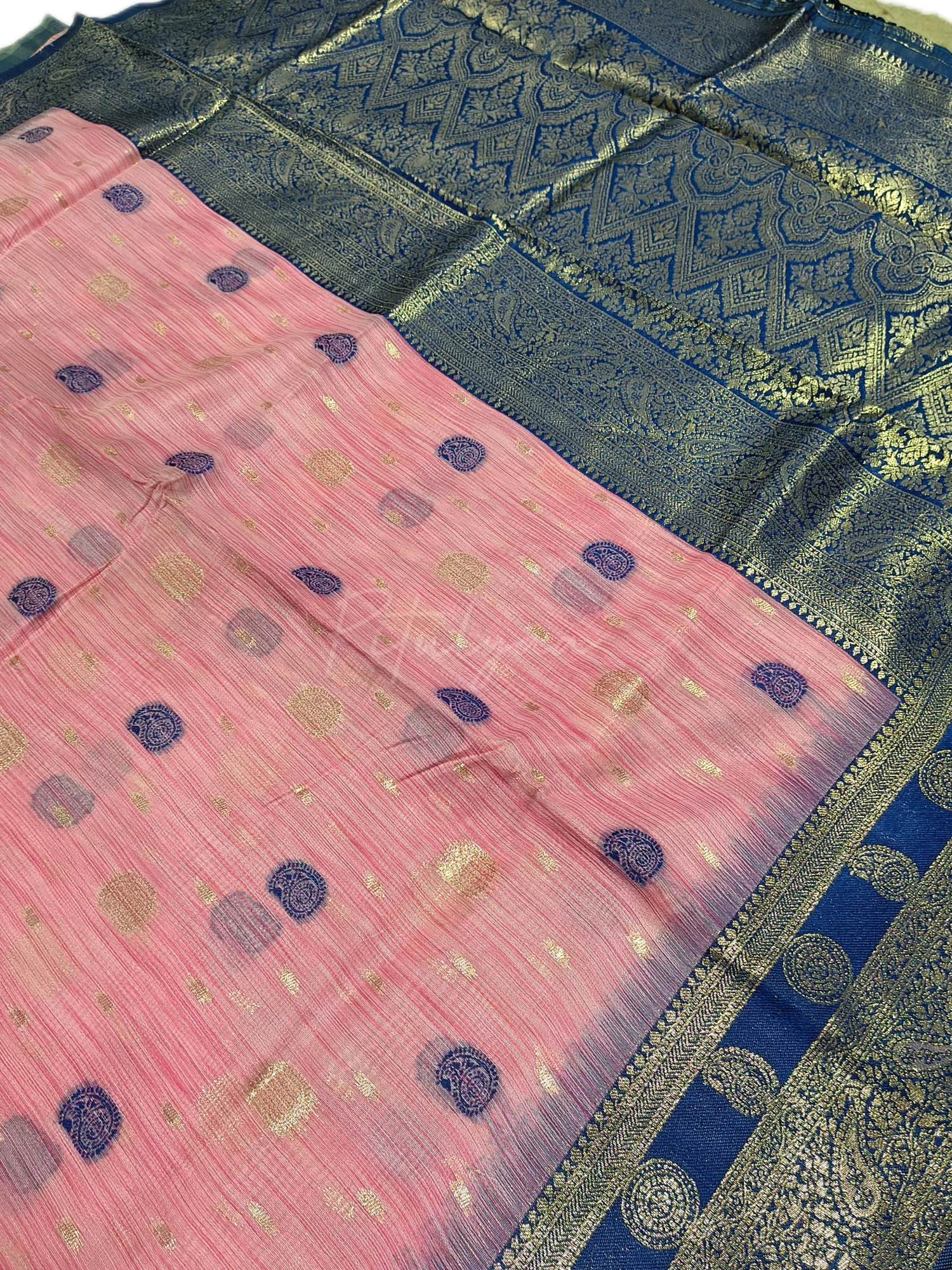 Self Weaving Chanderi Saree view 6