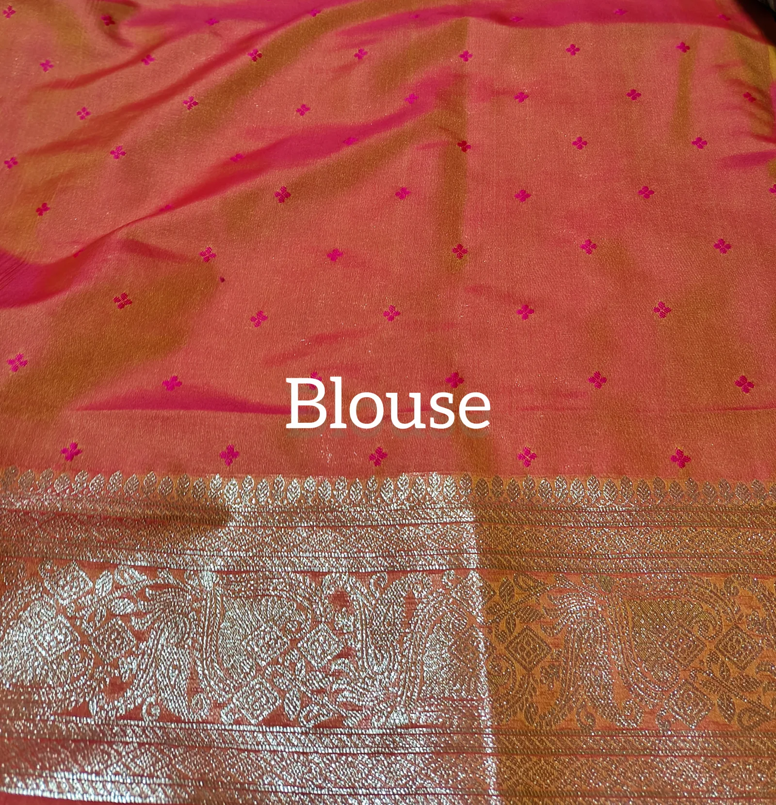 Jacquard Allover Zari Jaal Saree view 4