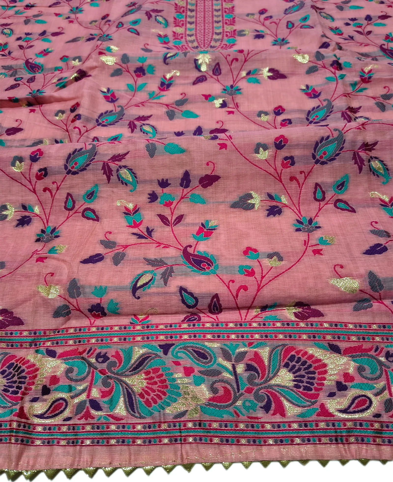 Allover Jaal Chanderi Suit view 4