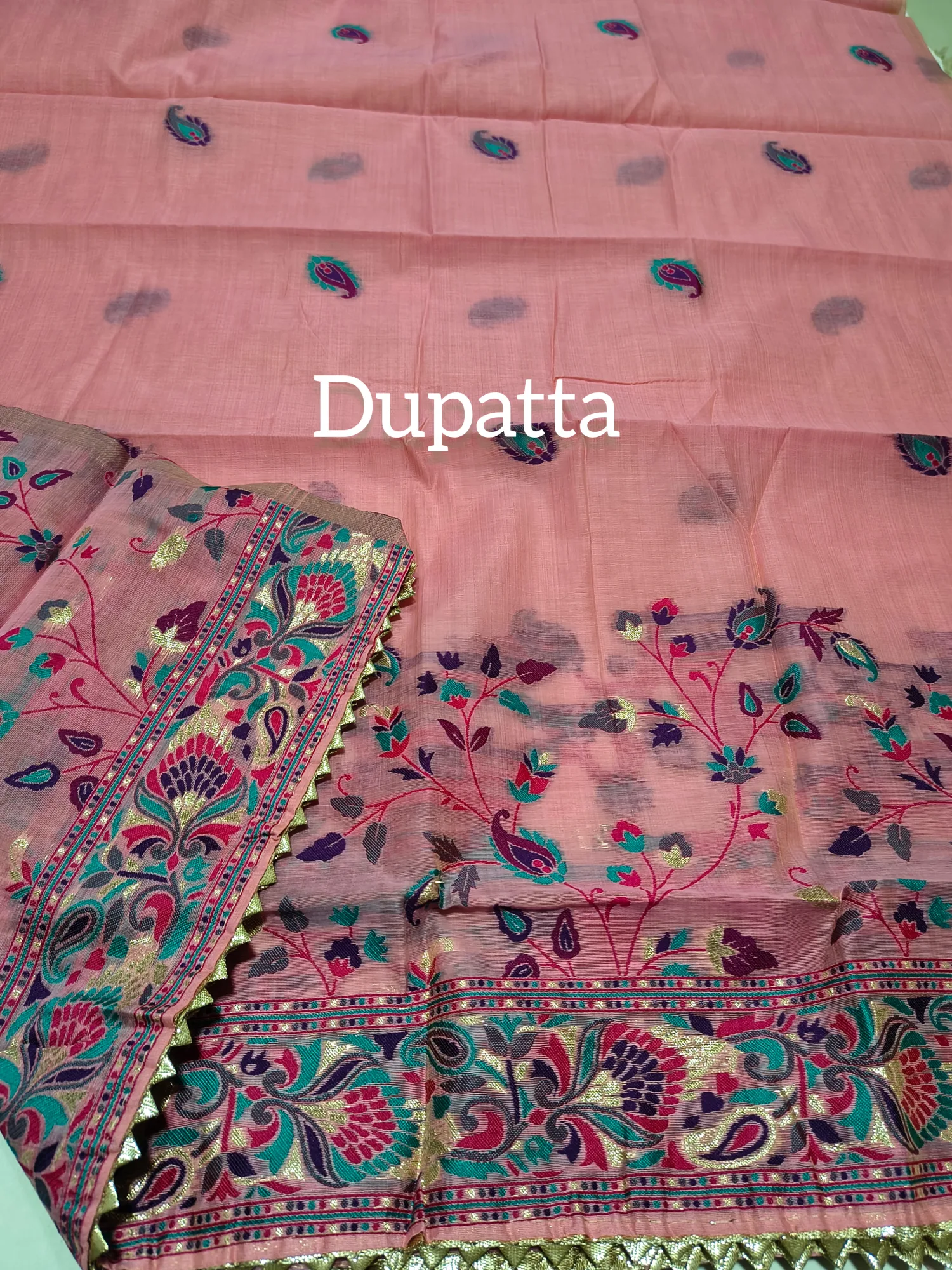 Allover Jaal Chanderi Suit view 5