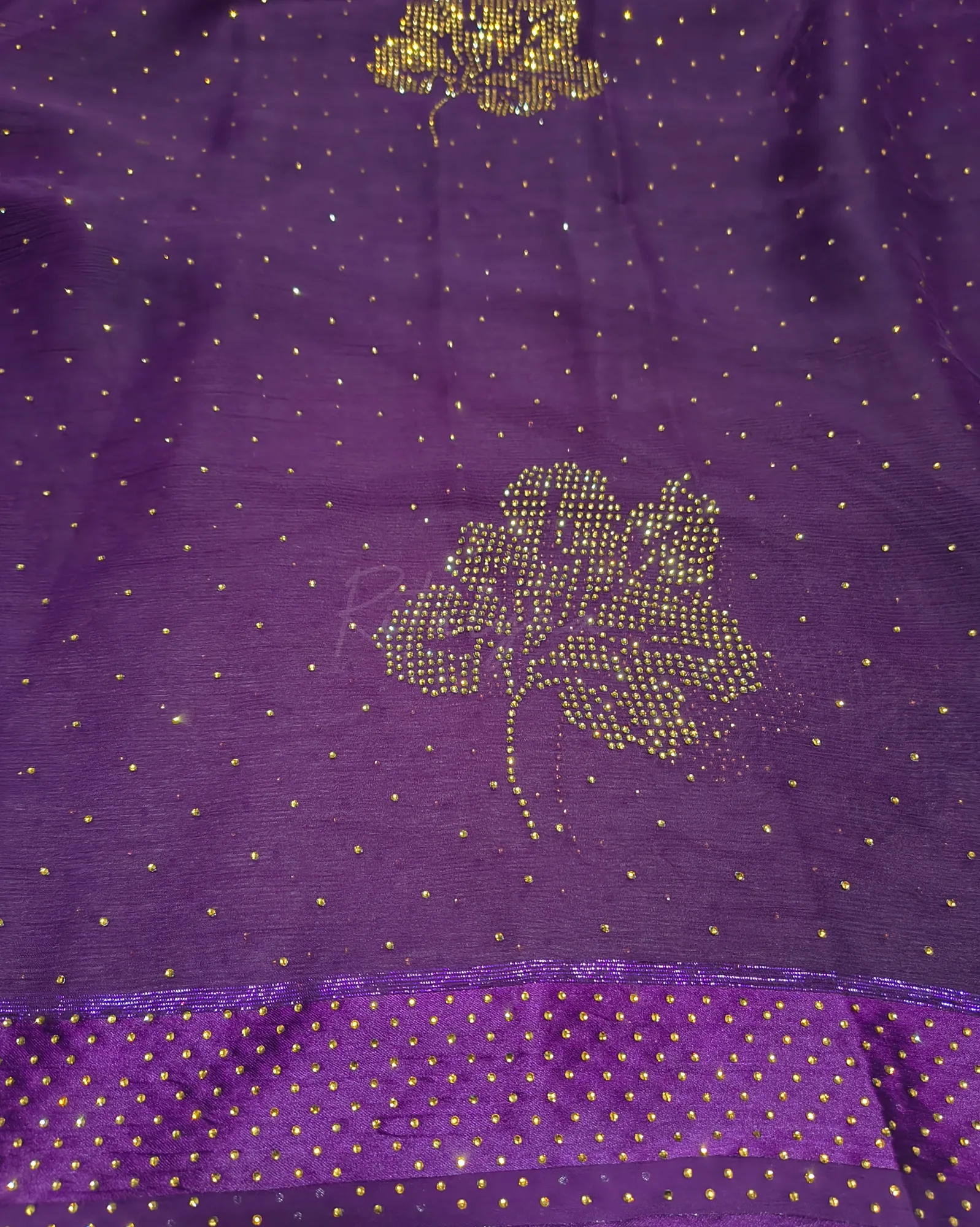Chiffon Stud Work Saree view 3