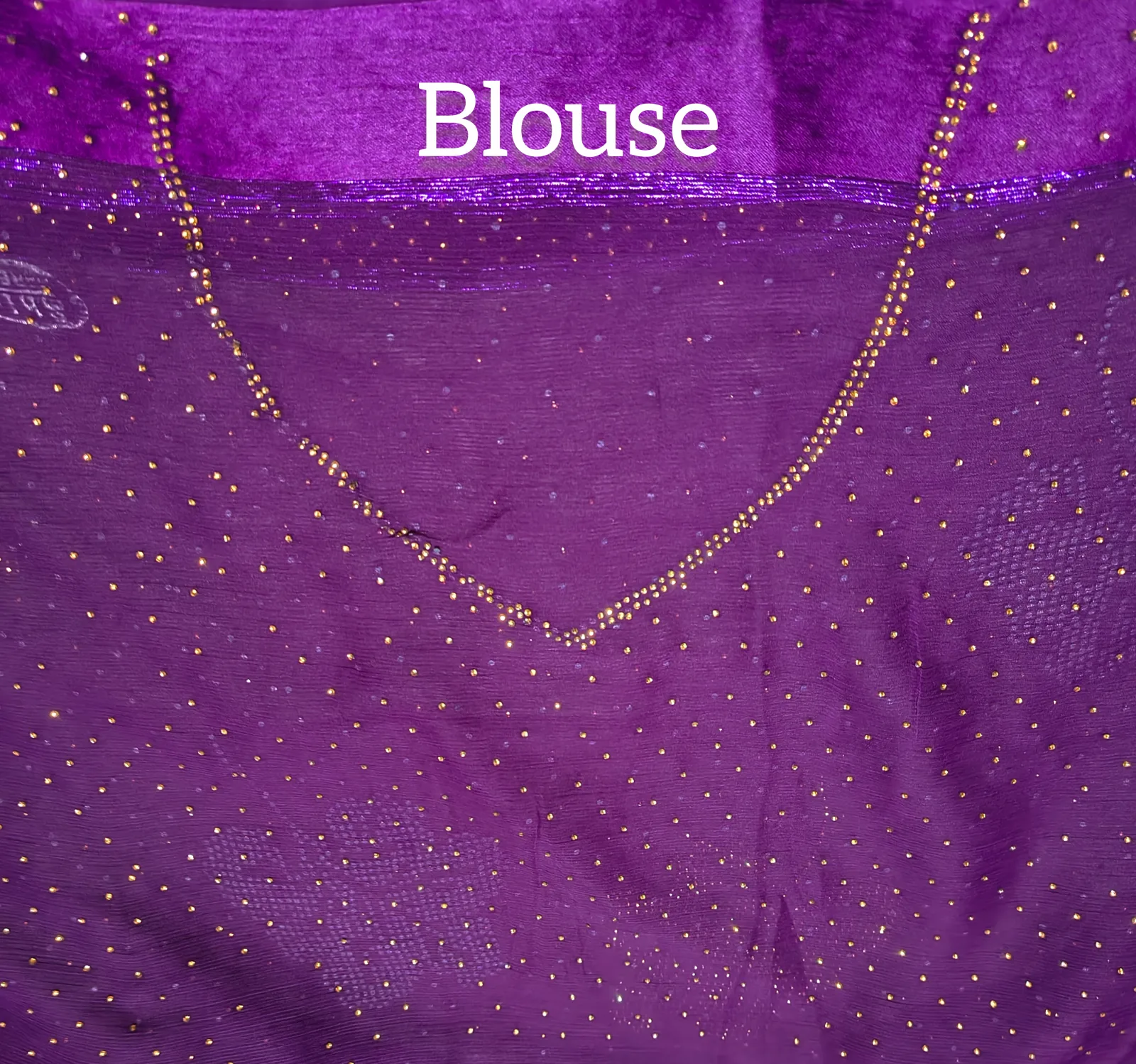 Chiffon Stud Work Saree view 4