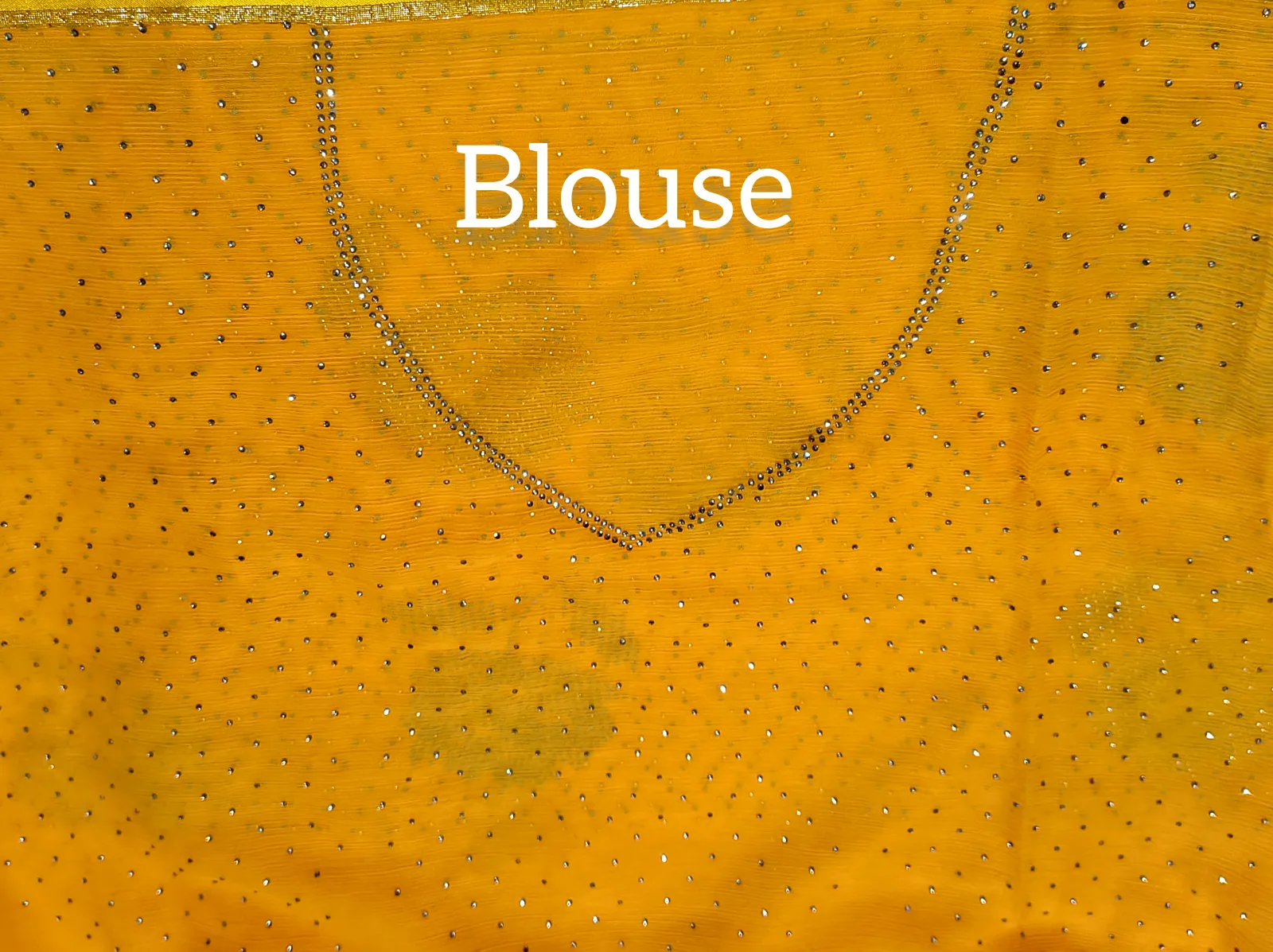 Chiffon Allover Stud Work Saree view 5
