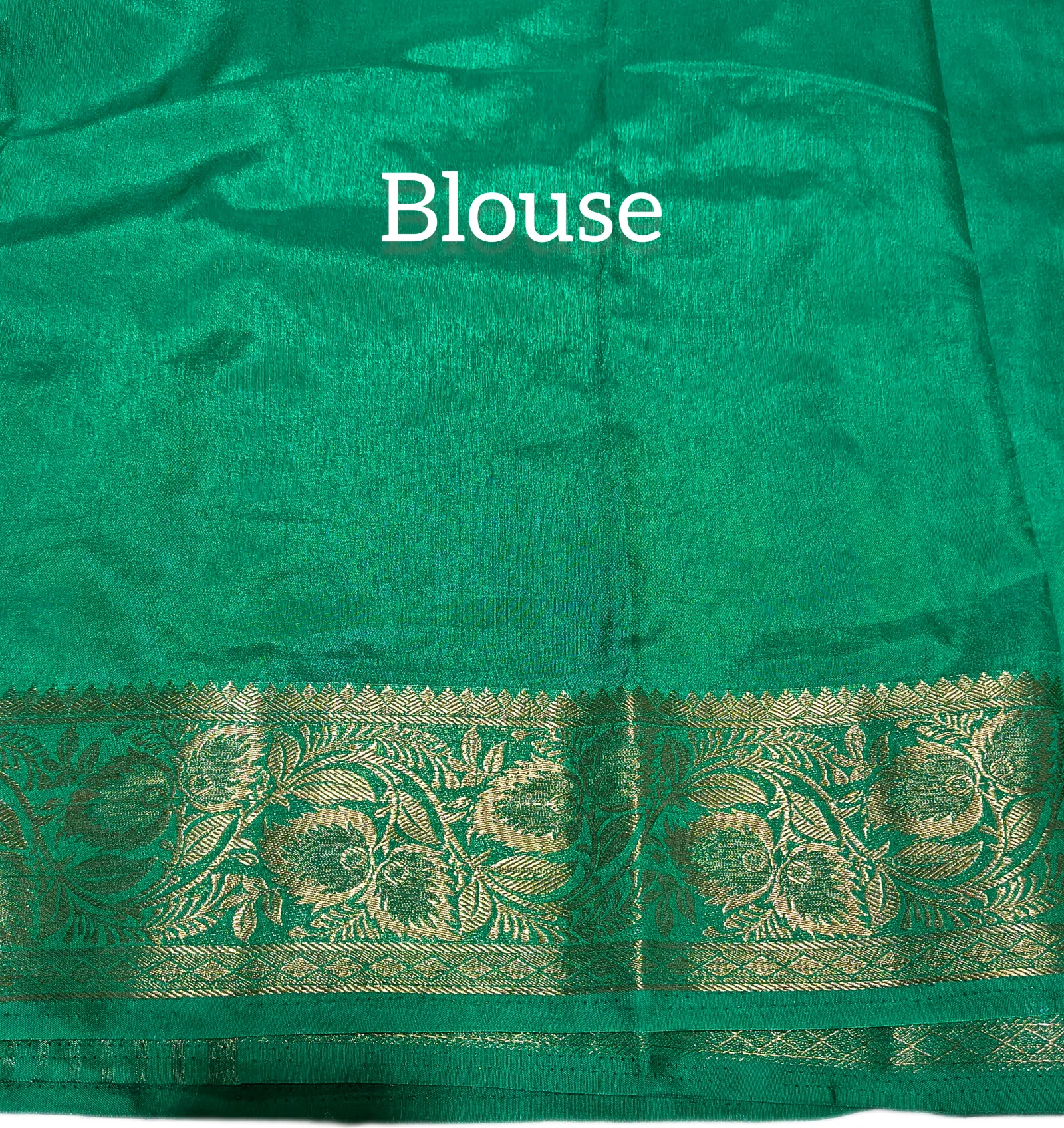 Silk Blend Allover Embroidery Saree view 5