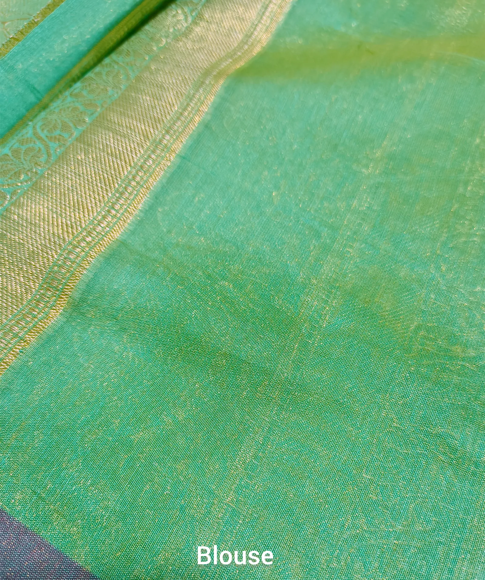 Chanderi Sarees with Contrast border view 7