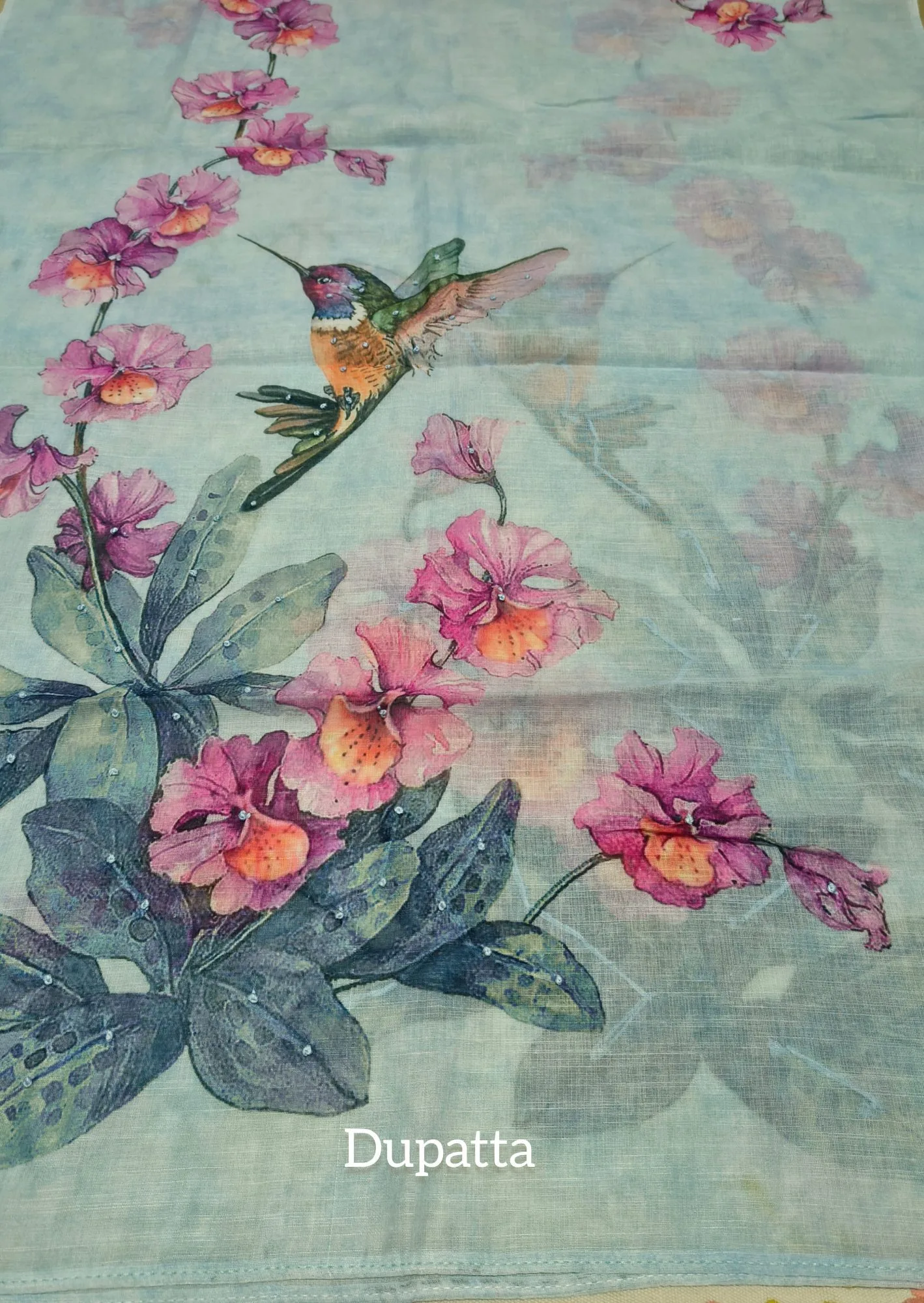 Digital Print Linen Cotton Suit view 3