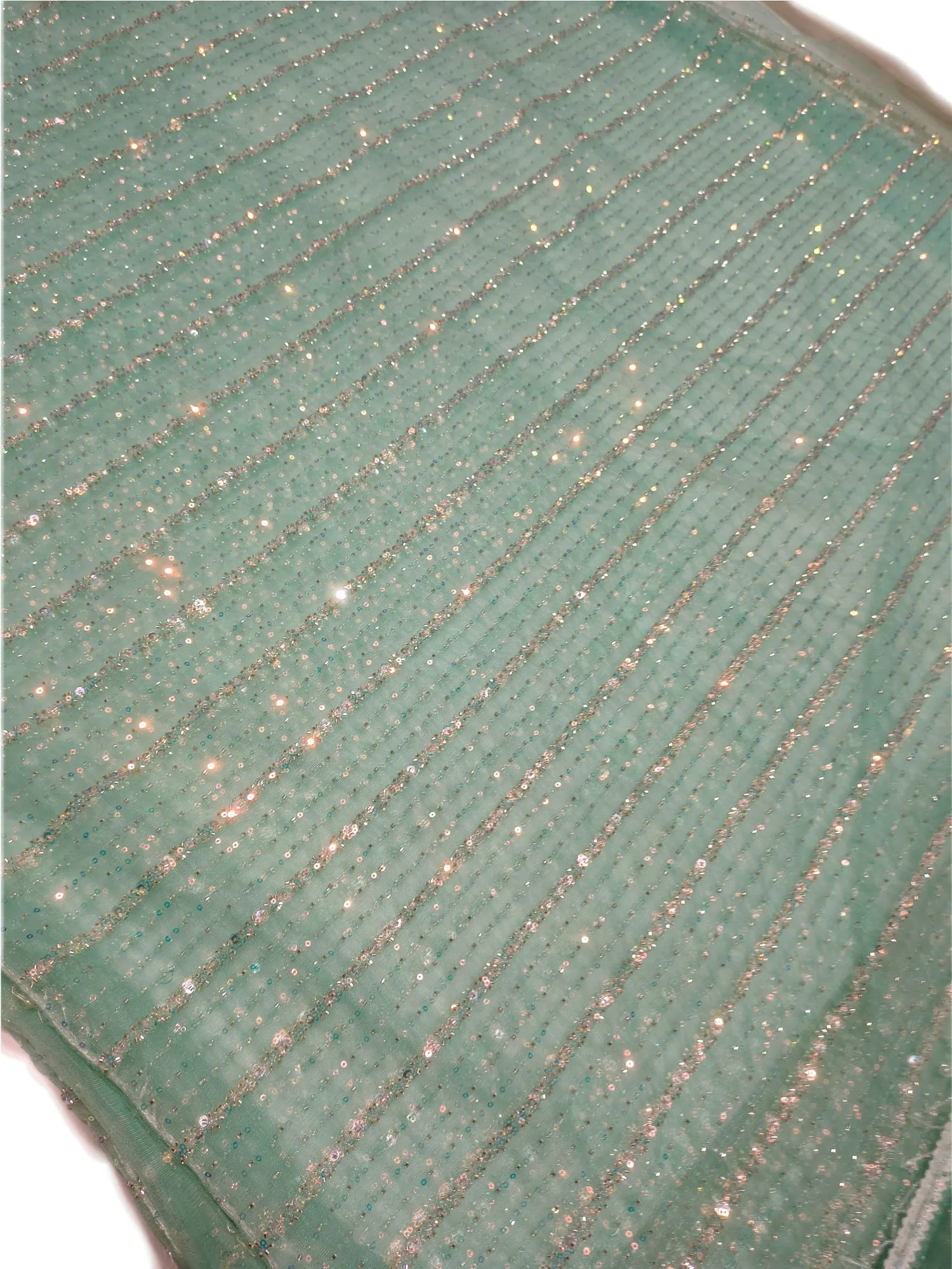 Allover Embroidery Net Saree view 3