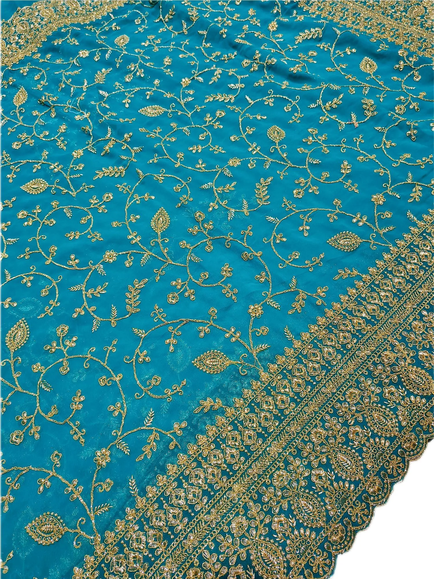 Allover Embroidery Georgette Saree view 2