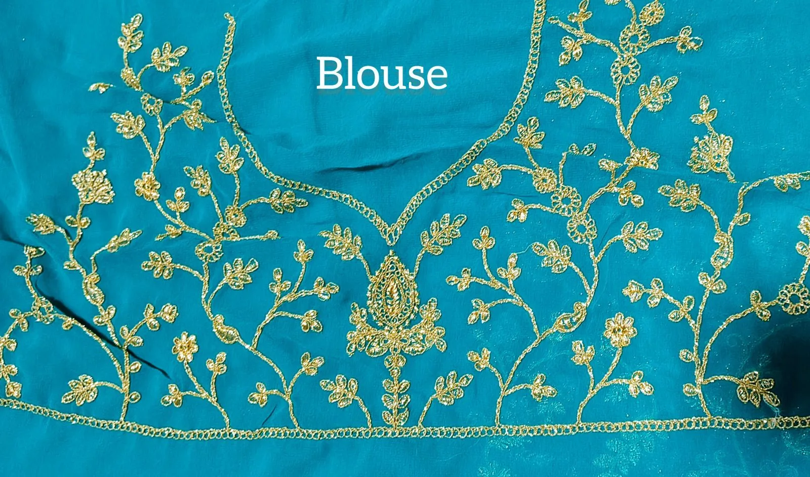 Allover Embroidery Georgette Saree view 4