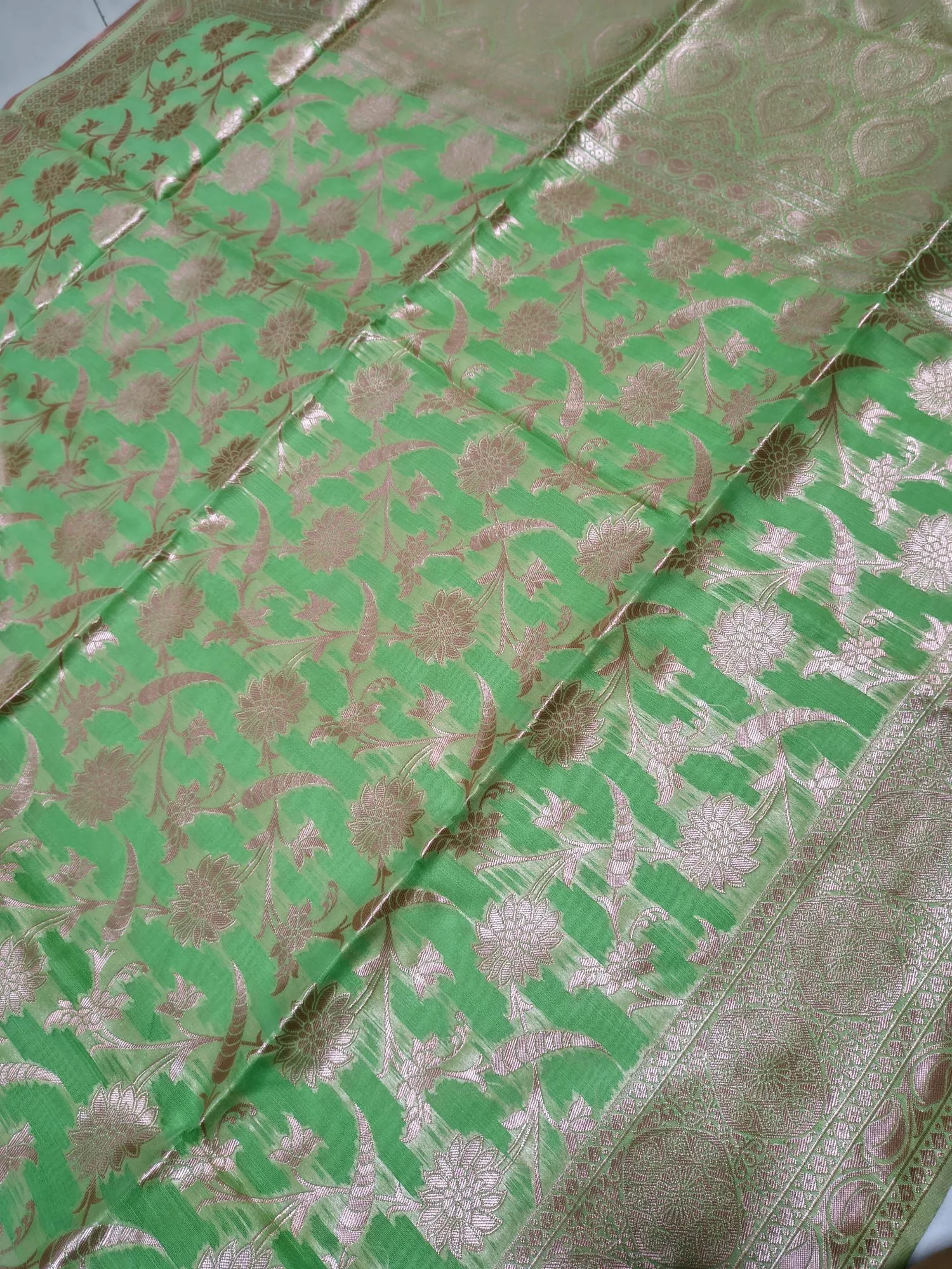 Allover Resham Weaving Saree view 3