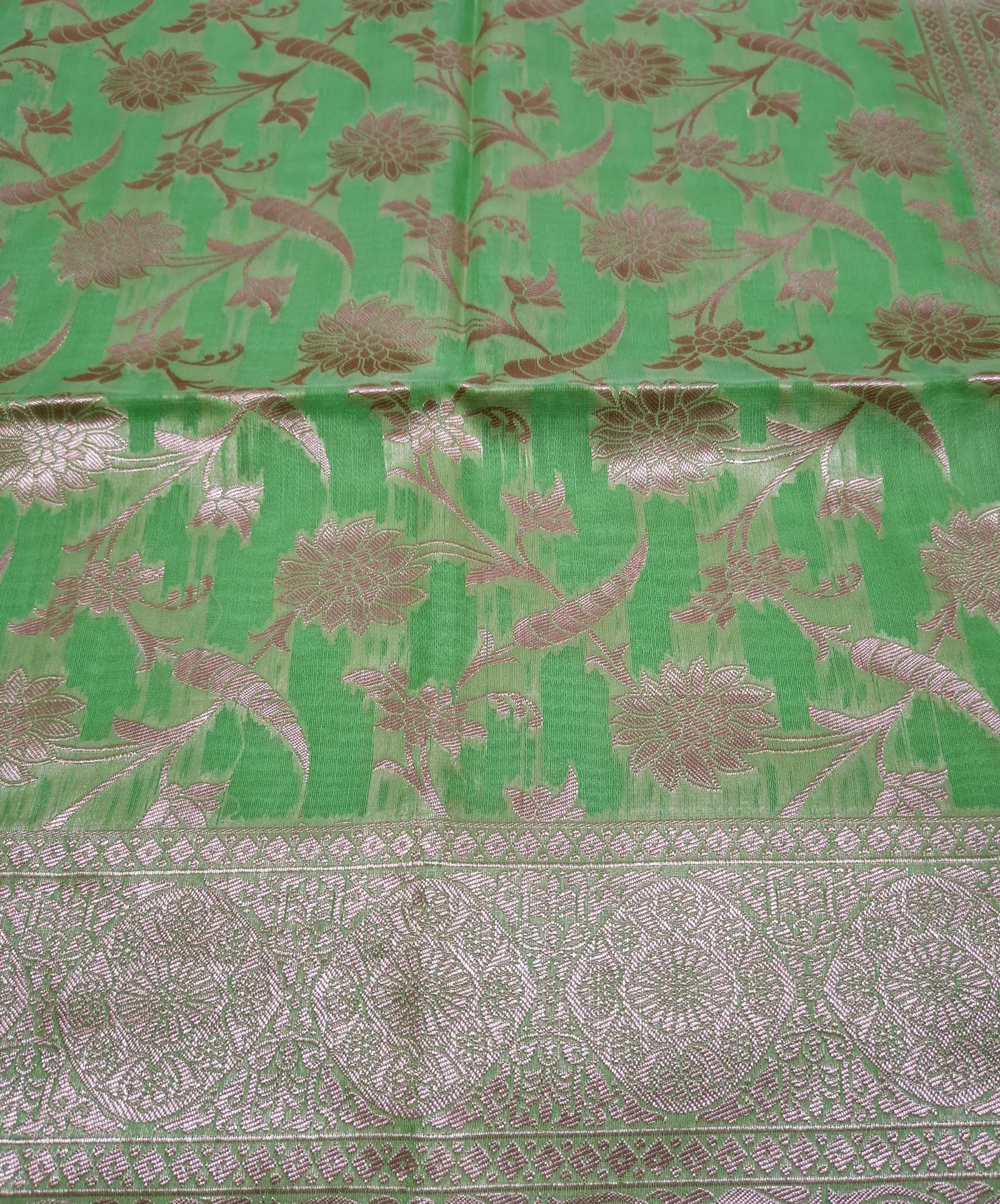 Allover Resham Weaving Saree view 4