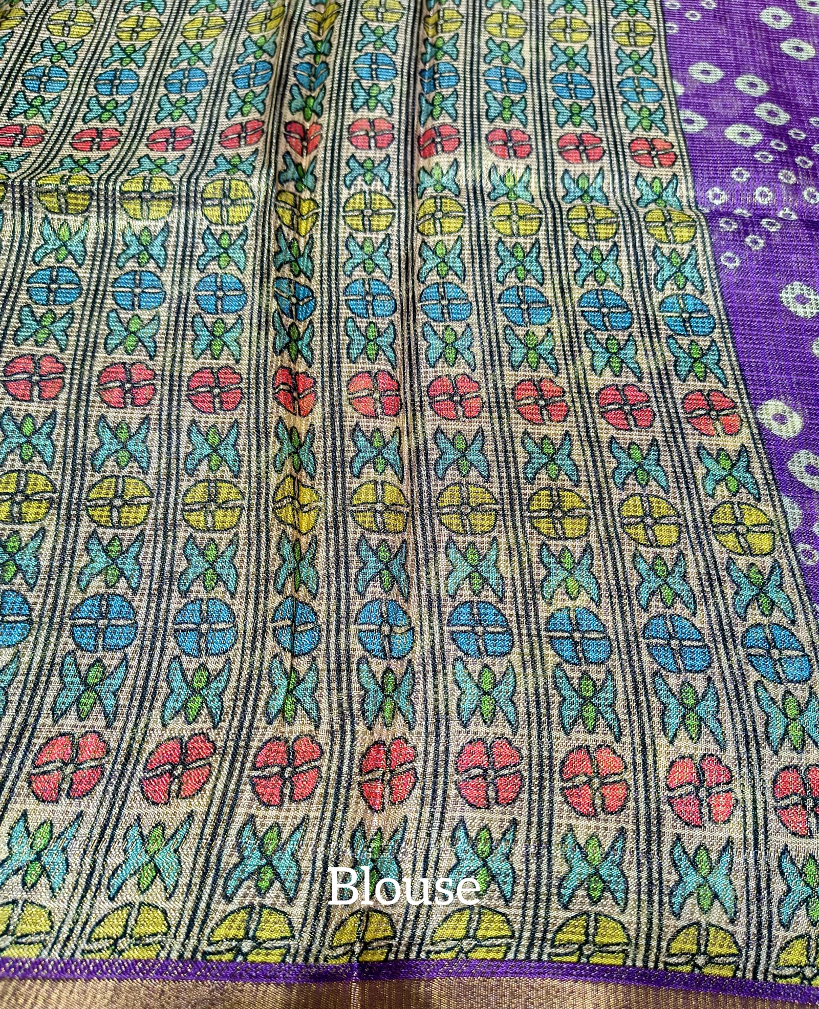 Printed Shimmer Kota Doria Sarees view 6
