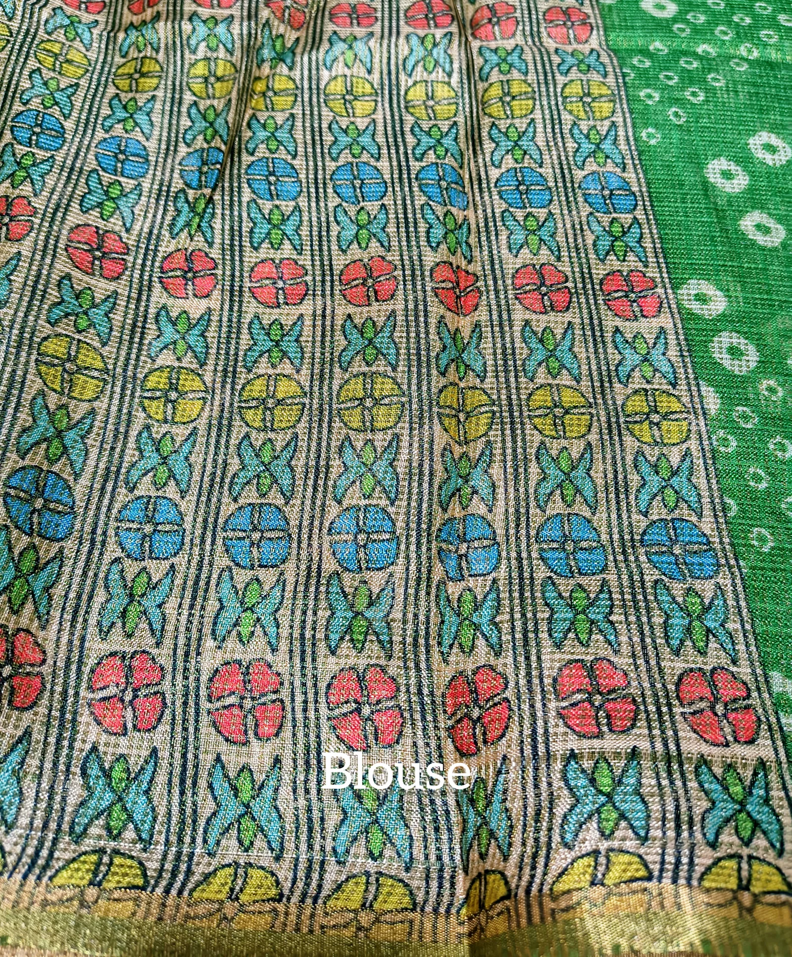 Printed Shimmer Kota Doria Sarees view 9