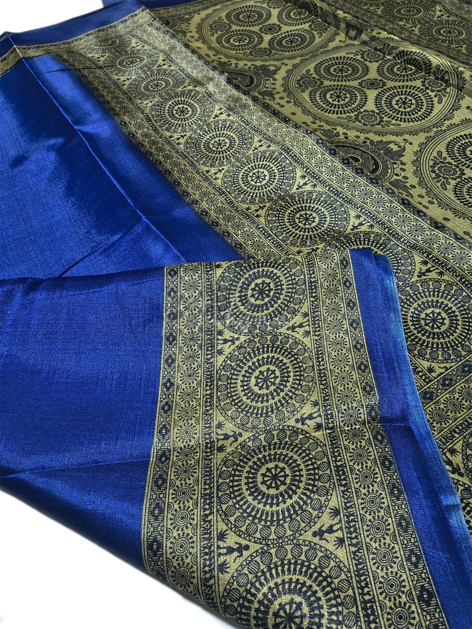 Printed Silk Blend Saree view 5