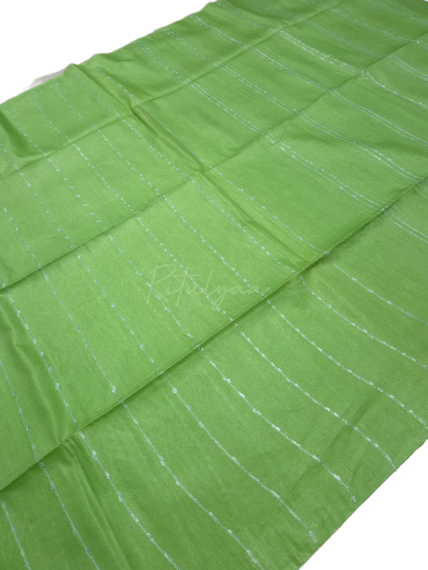 Pista Green Linen Saree view 2