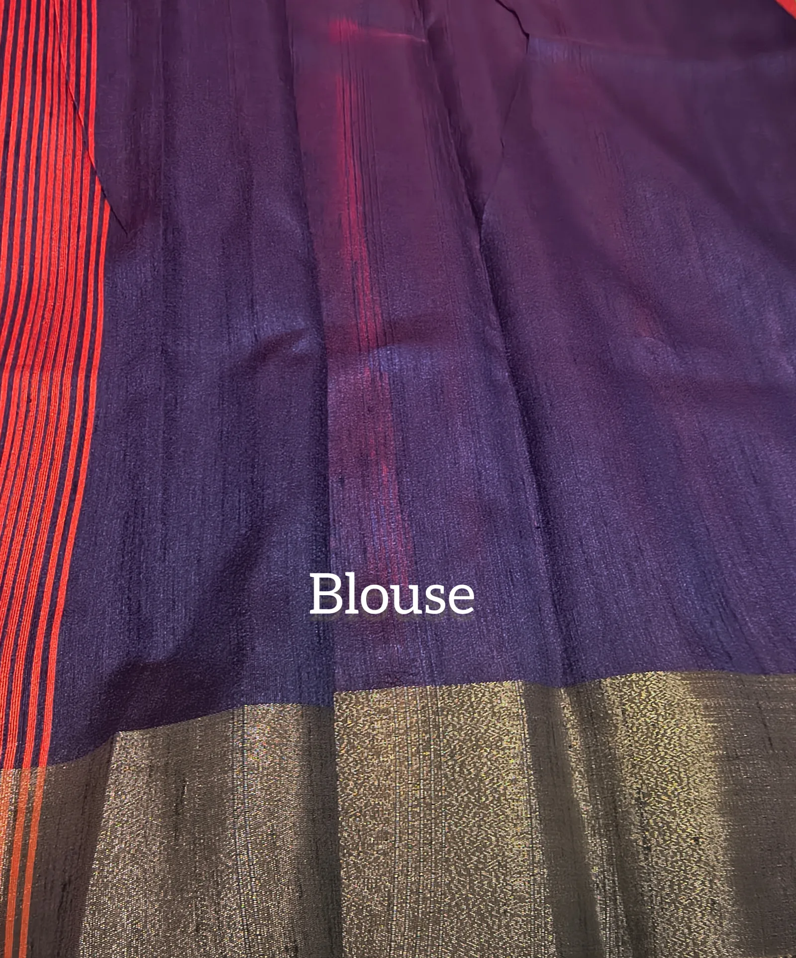 Ghicha Silk Zari Border Saree view 5