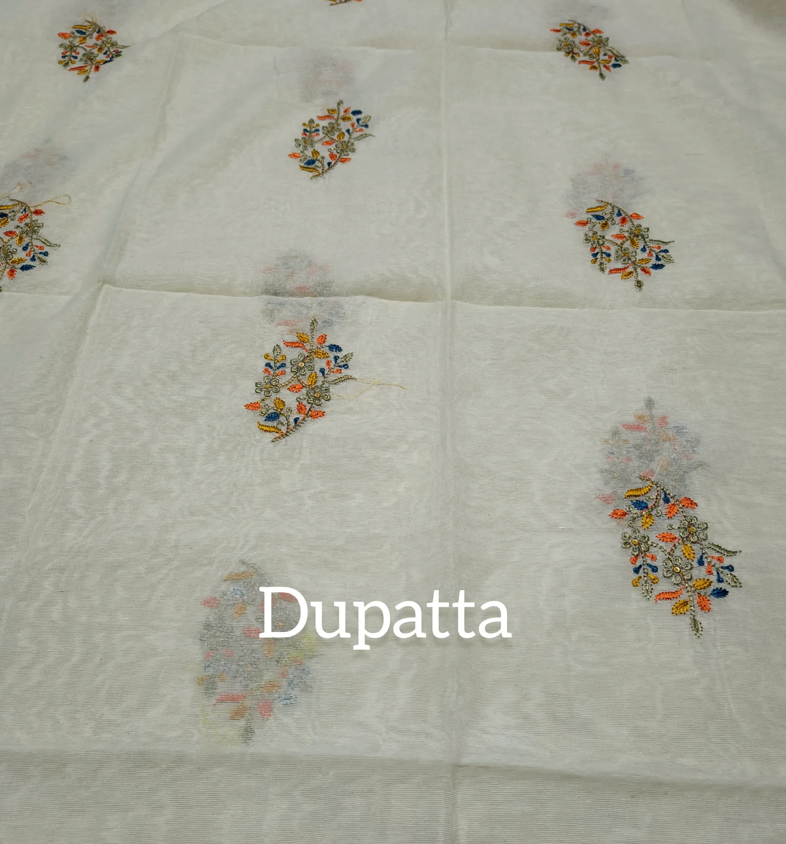 Pure cotton Stripe Suit With Embroidery view 5