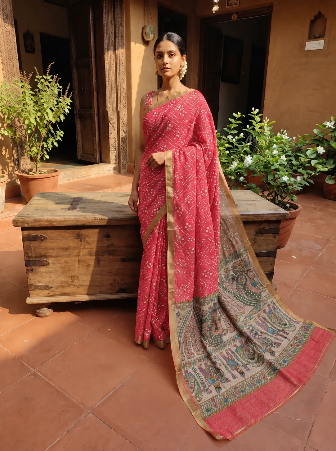 Shimmer Kota Doria Sarees view 2